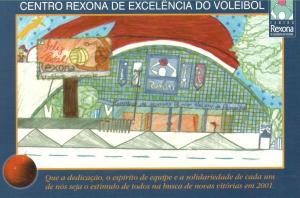 2000 - Concurso Cartão de Natal vencido pela aluna Elisiane Cristina dos Santos - frente (novembro)