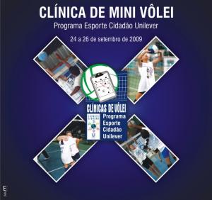 2009 - Clínica de Minivôlei - divulgação (24 a 26 de setembro)