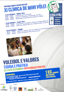 2011 -  11º Clínica de Minivôlei - divulgação (22 a 24 de setembro)