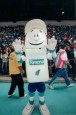 1997 - Cheiroso, o Mascote no Ginásio Tarumã - Foto Luiz Doro