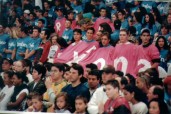 1997 - Torcida no Ginásio Tarumã - Foto Luiz Doro