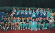 2000 - Equipe Rexona bicampeã da Superliga 1999-2000 (15 de abril) - Foto Luiz Doro