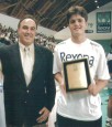 2000 - Homenagem ao aluno Thiago Tixilinski convocado para a Seleção Brasileira com Marcos Toccafundo (abril)