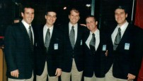 1997 - Comissão Técnica no lançamento da equipe Rexona 1997-98, Memorial de Curitiba (18 de junho)