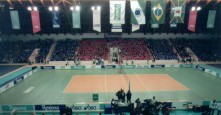1997 - Ginásio Tarumã na apresentação da equipe Rexona 1997-98 (18 de junho)