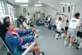1997 - Sala de Musculação no Ginásio Tarumã - Foto Luiz Doro